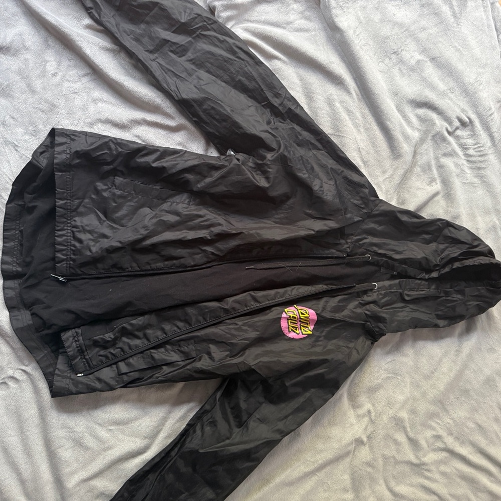 Santa Cruz Black Windbreaker